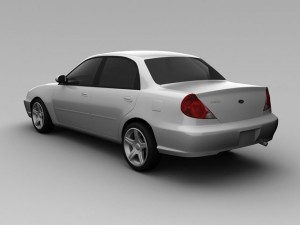 kia spectra 2004 Modelo 3D