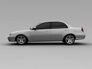 kia spectra 2004 3D Model