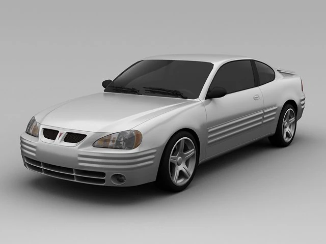 pontiac grand am 1999 2 door coupe 3D Model .c4d .max .obj .3ds .fbx .stl .blend 