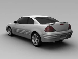pontiac grand am 1999 2 door coupe 3D Model