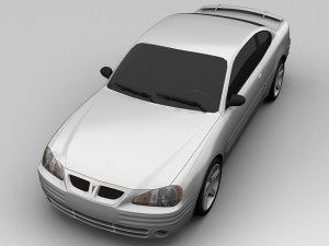 pontiac grand am 1999 2 door coupe 3D-Modell