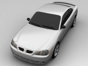pontiac grand am 1999 2 door coupe 3D Model