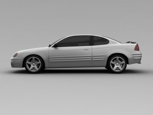 pontiac grand am 1999 2 door coupe 3D-Modell
