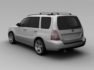 subaru forester 2008 Modello 3D