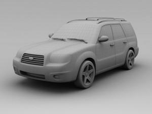 subaru forester 2008 Modello 3D