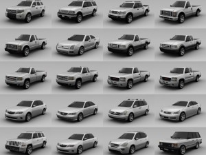 20 cars collections vol 1 3Dモデル