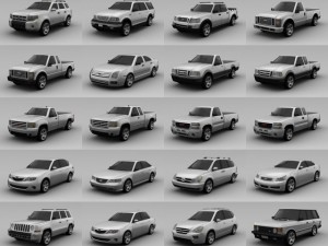 20 cars collections vol 1 3D Model