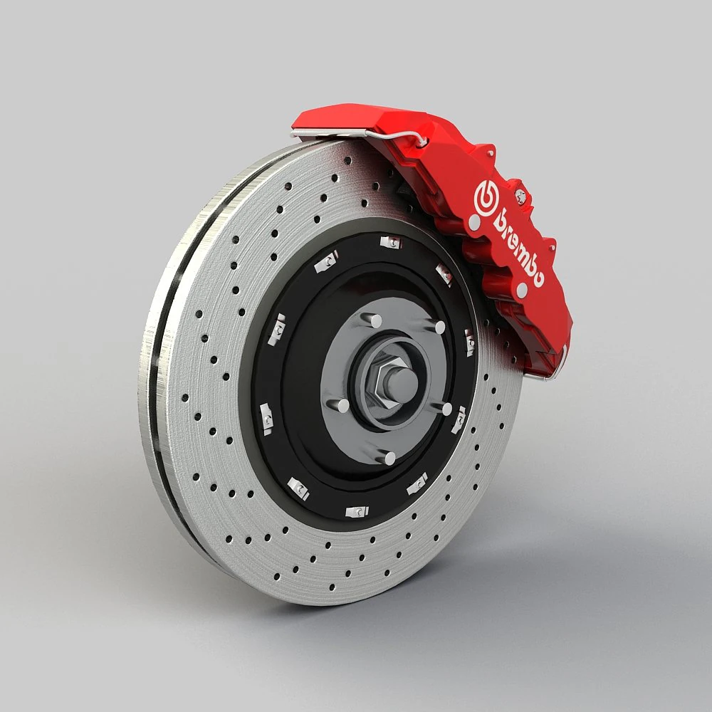brembo brakes 3D Model .c4d .max .obj .3ds .fbx .stl .blend 