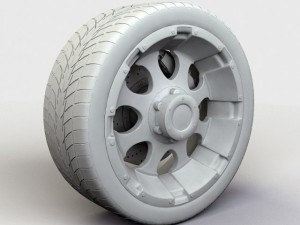 wheel motometal 955 rim and tyre 3D Model