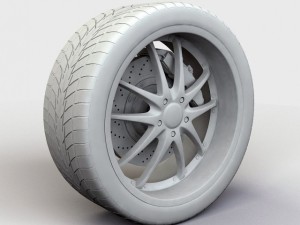 wheel zna 427 rim and tire 3D Model