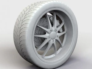 wheel zna 427 rim and tire 3D Model