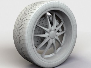 wheel zna 427 rim and tire 3D Model