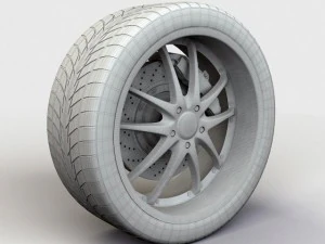 wheel zna 427 rim and tire 3D Model