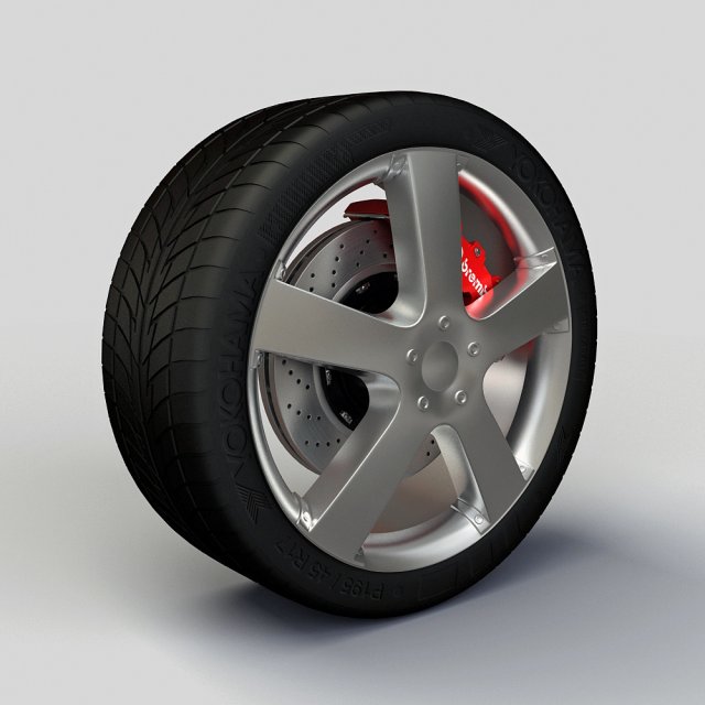 wheel zna 320 rim and tire Modelo 3D .c4d .max .obj .3ds .fbx .stl .blend 