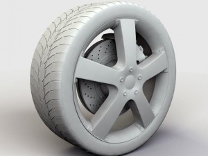 wheel zna 320 rim and tire Modelo 3D