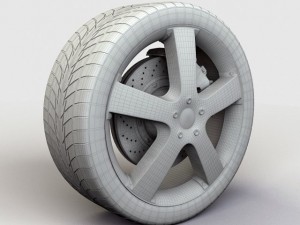 wheel zna 320 rim and tire Modelo 3D