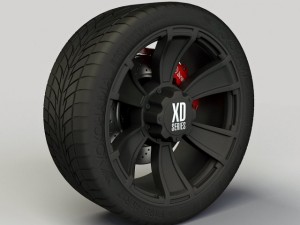 wheel xd series xd796 rim and tyre Modelo 3D