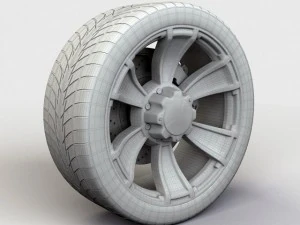 wheel xd series xd796 rim and tyre 3D Model