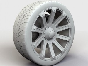 wheel xd series ambush rim and tyre 3D Model