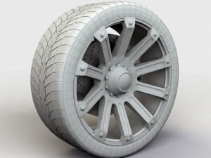 wheel xd series ambush rim and tyre 3D Model