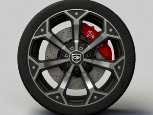 wheel tis17 rim and tyre 3D 模型