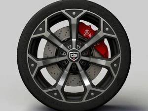 wheel tis17 rim and tyre 3D Model