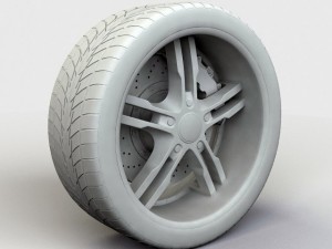 wheel tis16 rim and tyre Model 3D