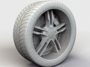 wheel tis16 rim and tyre Model 3D