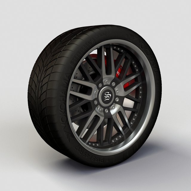 wheel sinn rim and tire 3D Модель .c4d .max .obj .3ds .fbx .stl .blend 