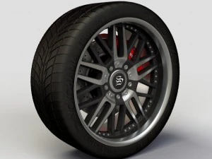 roda sinn aro e pneu Modelo 3D