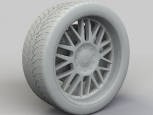 wheel sinn rim and tire 3D Модель