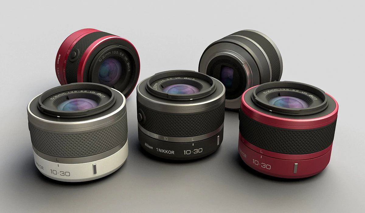 nikkor 1 1030mm lens 3D Model .c4d .max .obj .3ds .fbx .stl .blend 