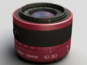 nikkor 1 1030mm lens 3D Model