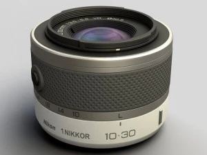 nikkor 1 1030mm lens 3D Model