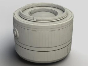 nikkor 1 1030mm lens 3D Model
