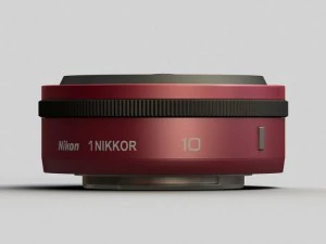 nikkor 1 10mm lens 3D Model