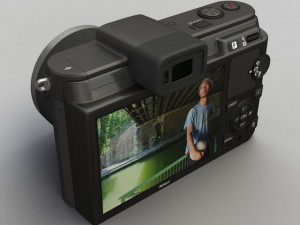 nikon v1 with nikkor 10mm and 1030mm lens 3D Model