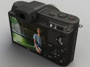 nikon v1 with nikkor 10mm and 1030mm lens 3D Model