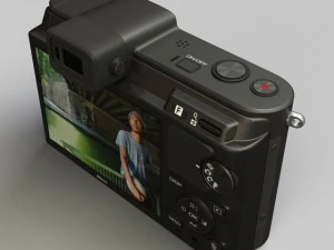 nikon v1 with nikkor 10mm and 1030mm lens 3D Model
