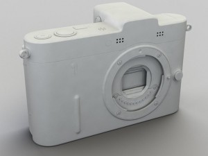 nikon v1 with nikkor 10mm and 1030mm lens 3D Model