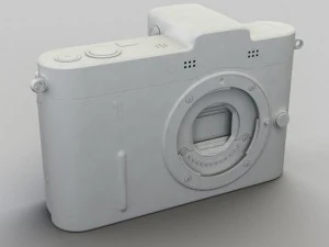 nikon v1 with nikkor 10mm and 1030mm lens 3D Model