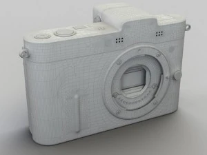 nikon v1 with nikkor 10mm and 1030mm lens 3D Model