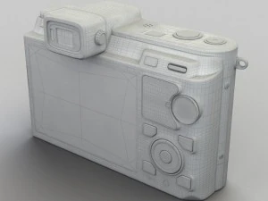 nikon v1 with nikkor 10mm and 1030mm lens 3D Model