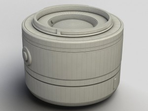 nikon v1 with nikkor 10mm and 1030mm lens 3D Model