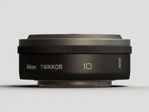 nikon v1 with nikkor 10mm and 1030mm lens 3D Model