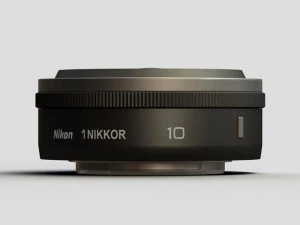 nikon v1 with nikkor 10mm and 1030mm lens 3D Model