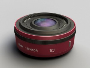 nikon v1 with nikkor 10mm and 1030mm lens 3D Model