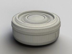 nikon v1 with nikkor 10mm and 1030mm lens 3D Model