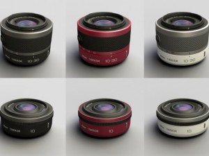 nikkor 1 10mm and 1030mm lenses for nikon v1 j1 3D Model
