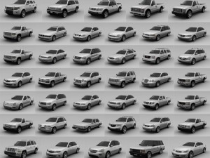 40 cars collection Model 3D